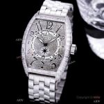 Luxury Franck Muller Square Diamond Stainless Steel Copy Watches Quartz